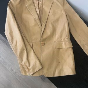Ralph Lauren 100 % Lambskin leather blazer size 2